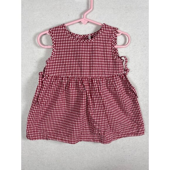 Talbots Kids Red & White Gingham Dress With Matching Bloomer - Picture 1 of 7